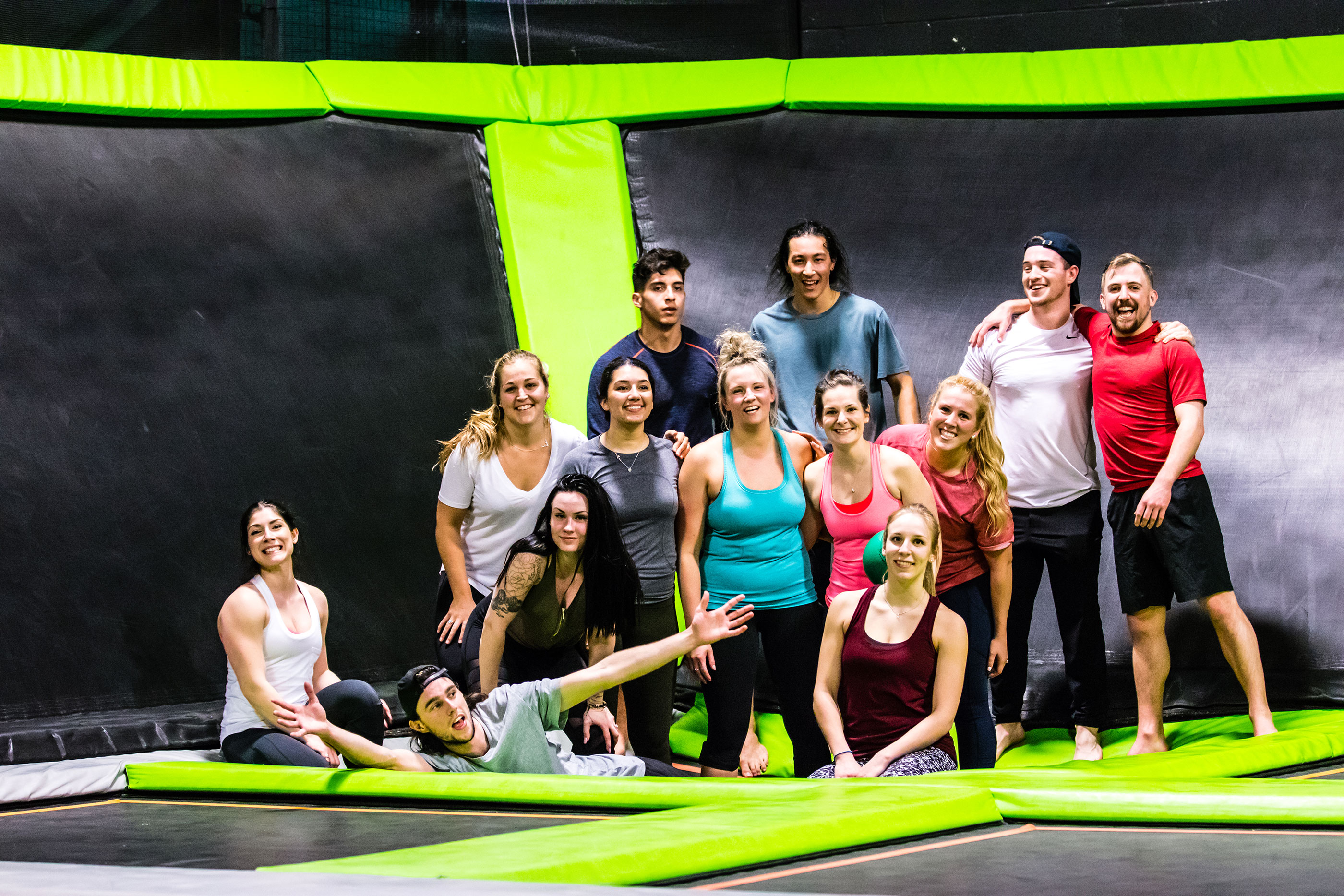 Trampoline and Laser